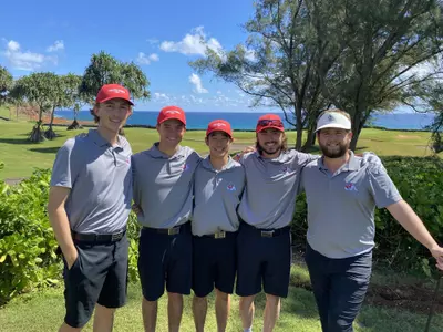 Men's Golf team in Hawaii