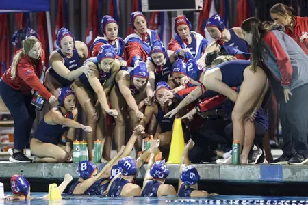 Team huddle at Fresno State Invite.
