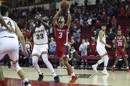 Isaiah Hill, driving lay-up