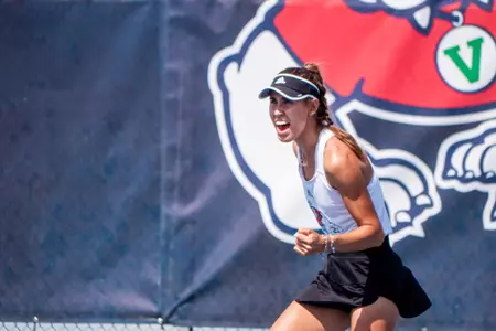 Carolina Piferi, celebration, vs. Wyoming