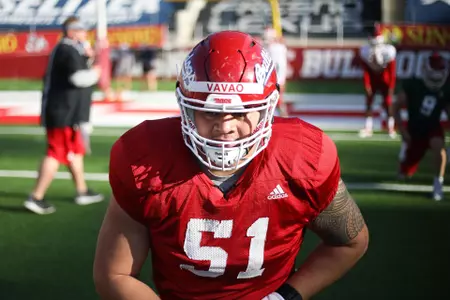 Mose Vavao at fall camp.