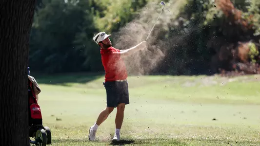 The Fresno State Bulldogs Mens Golf Team competes at the 2022 Nick Watney Invitational at the Kings River Golf Course and Country Club in Kingsburg, CA on September 27, 2022. (Samuel Marshall Photography)