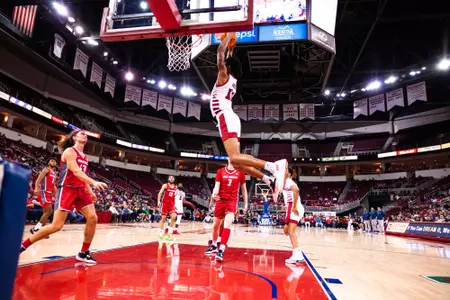 Isaih Moore, dunking, vs. New Mexico