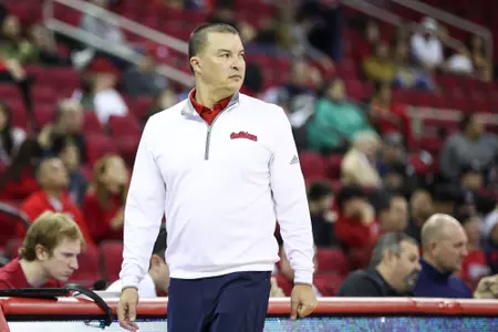 Justin Hutson, sideline, vs. UNLV