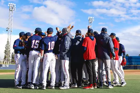 Baseball huddle