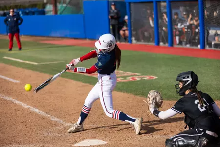 Abby Doughty, batting, vs. Santa Clara