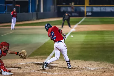 Ben Newton at the plate against New Mexico