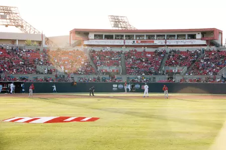 Pete Beiden Field at Bob Bennett Stadium, 2023 MW Baseball Championships, from center field