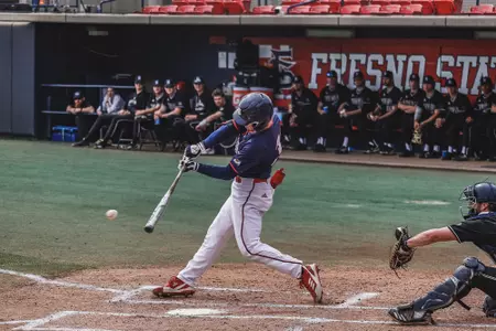 Tommy Hopfe at the plate against Nevada