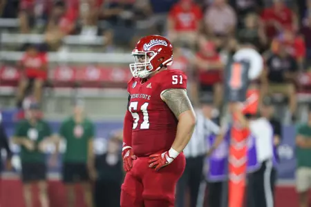 The Fresno State Bulldogs take on the Cal Poly Mustangs at Valley Children’s Stadium in Fresno, CA on September 1, 2022. (Samuel Marshall Photography)