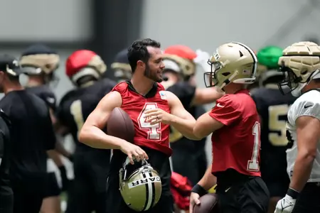 Derek Carr and Jake Haener