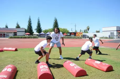 Levelle Bailey, Jalen Cropper Youth Camp