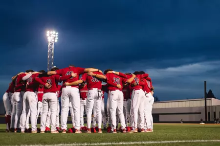 Baseball huddle