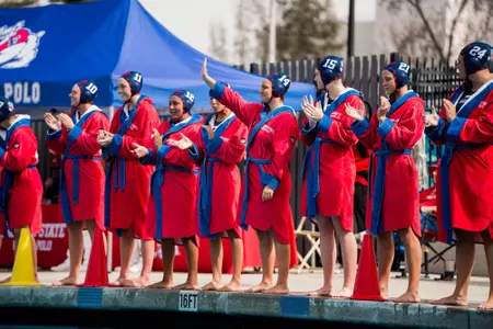 Fresno State water polo introductions
