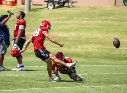 Dylan Lynch at fall camp