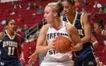 Amy Parrish matched a career-high with 24 points and Fresno State secured its seventh 20-win season in school history in a 65-55 victory over Boise State on Sunday afternoon.
