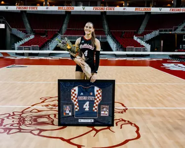 Addison Haluska on Senior Day