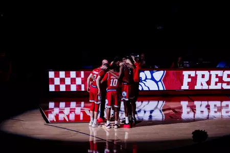 Fresno State MBB Pregame Huddle