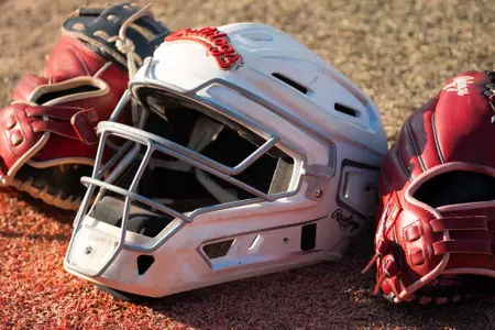 Softball mask and gloves