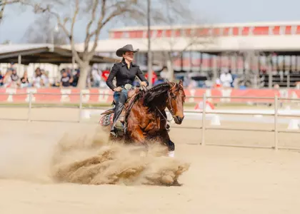 Brogan Hill, reining