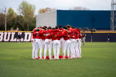 Baseball huddle