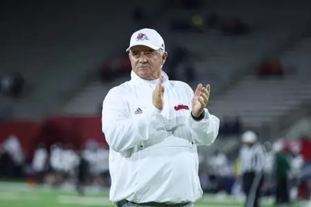 The Fresno State Bulldogs take on the Hawaii
Rainbow Warriors at Valley Children’s Stadium in Fresno, California on November 5, 2022. (Samuel Marshall Photography)