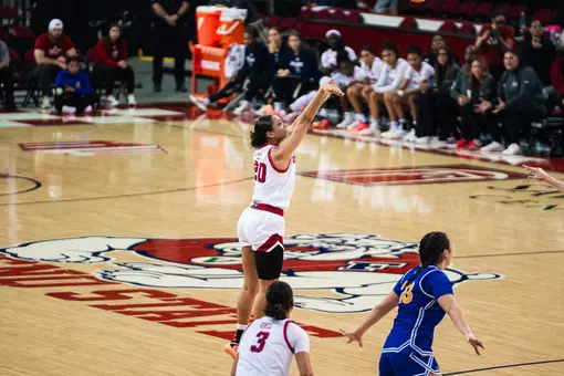 Indiya Clarke shot attempt