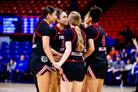 WBB at Boise State team huddle