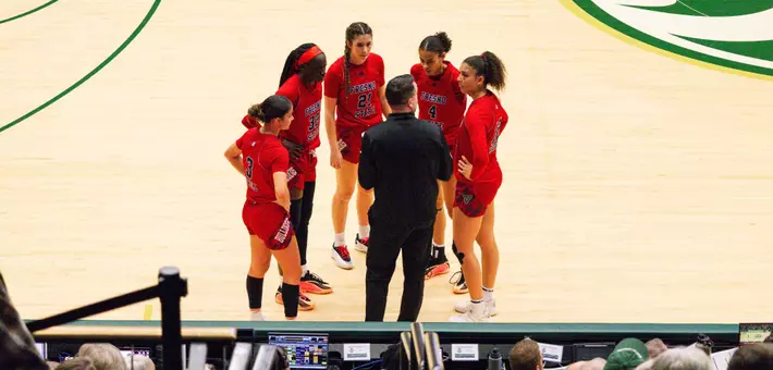 Ryan McCarthy Team huddle at Colorado State