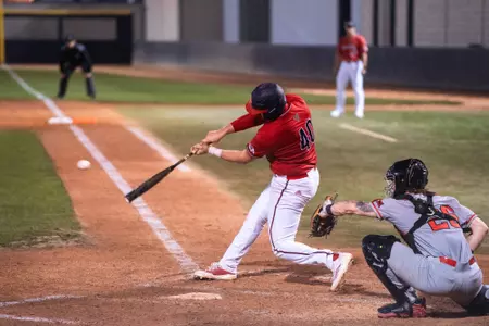 Cayden Munster at bat