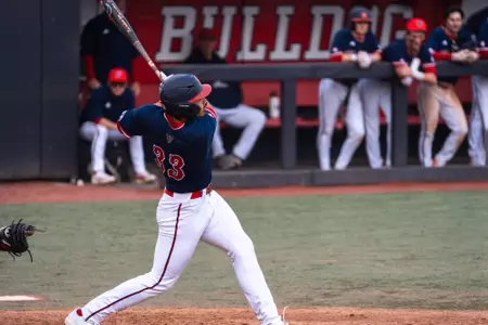 Marcus Nolen hitting a triple