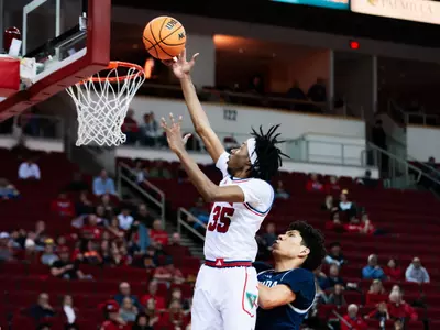 DeShawn Gory on the glass