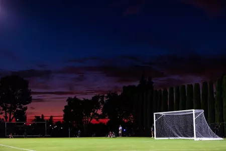 Soccer sunset