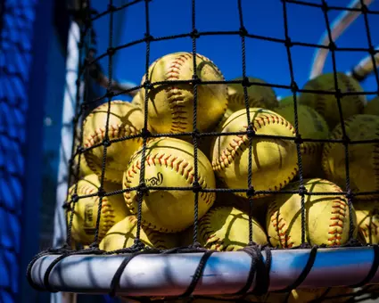 Softball ball basket