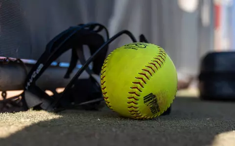 Softball and face mask