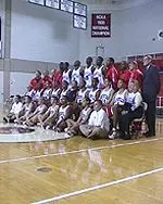 2000-01 Cardinals pose for team pictures at annual media day