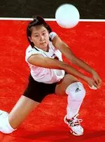 Bing Sun had a match-high 12 kills.