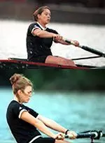 Co-Captains Nikki Lee (top) and Melissa Campbell