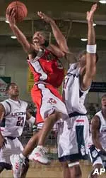 Louisville guard Marques Maybin seemed to everywhere on the court during Wednesday's consolation game against UConn at the Maui Invitational.