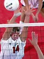 Middle blocker Lesley Drury had seven kills, two aces and two blocks.