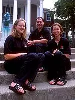 2000-01 Rowing Coaching Staff (L to R): Emily Egge, Richard Ruggieri, Laurie Featherstone