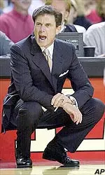 Pitino coached his first college game since Arizona beat Kentucky in the 1997 NCAA championship game.