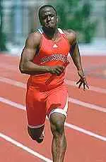 Louisville's Zek Parker leads the 4x100 relay to victory