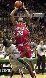 Reece Gaines scored 15 points for Louisville but it wasn't enough as the Cardinals lost to Charlotte, 106-72.