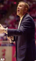 Denny Crum and the Cardinals fall to the Blazers Tuesday night at Freedom Hall.