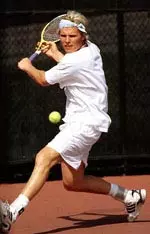 Sophomore Joachim Lien won in singles and doubles in Louisville's win over Southern Miss in the first round of the C-USA Championship.