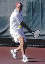 Alex Sivertsen celebrated senior day with a singles win in the tennis team's 6-1 win over Virginia Tech