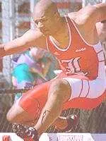 David Mudd set a PR in the 400m hurdles