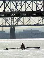 The Cards' Novice 4+ team defeated Murray State by .5 seconds.