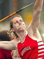 Trish Young holds the school record in the javelin with a mark of 160-10